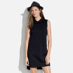 Madewell Black Shirttail Shift Dress